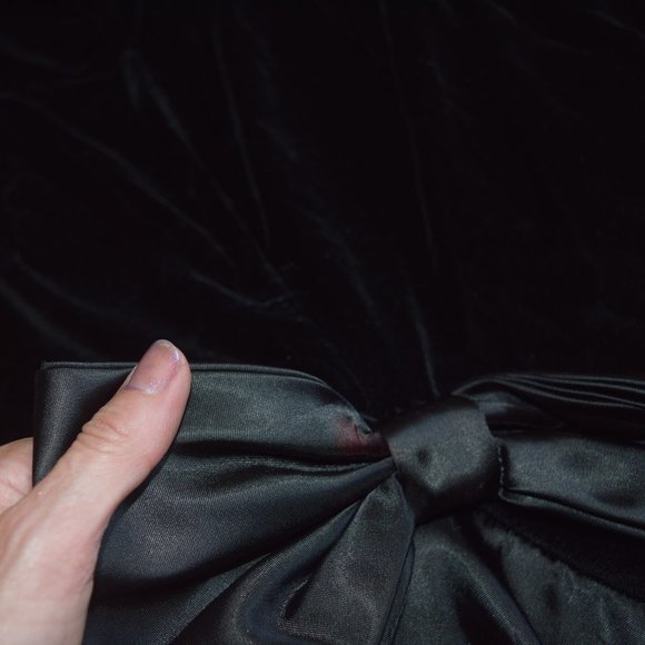 Vintage Roberta California Velvet Strapless Formal Dress - Picture 7 of 9